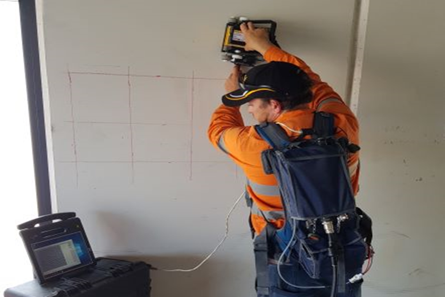 core drilling placement.