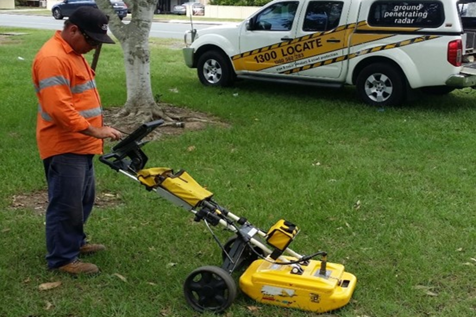 Non-metallic locating using ground penetrating radar | Featured image for the Ground Penetrating Radar service page for 1300 Locate.